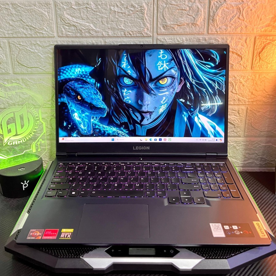 Lenovo Legion 5 Ryzen 7 RTX 3050 Ti 16 GB / 512 GB SSD 100% sRGB Gaming Desain Laptop
