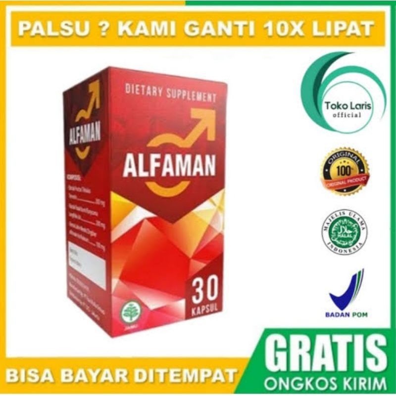 ALFAMAN ASLI OBAT PENAMBAH STAMINA KUAT TAHAN LAMA