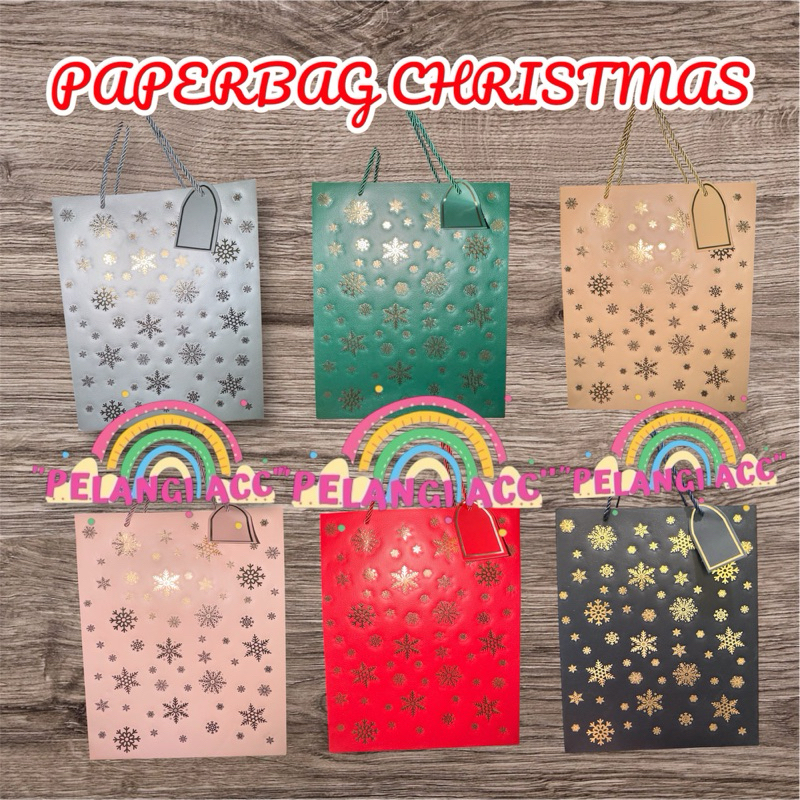 

READY STOCK LANGSUNG KIRIM- PELANGI ACC- Paperbag christmas - Paperbag Natal