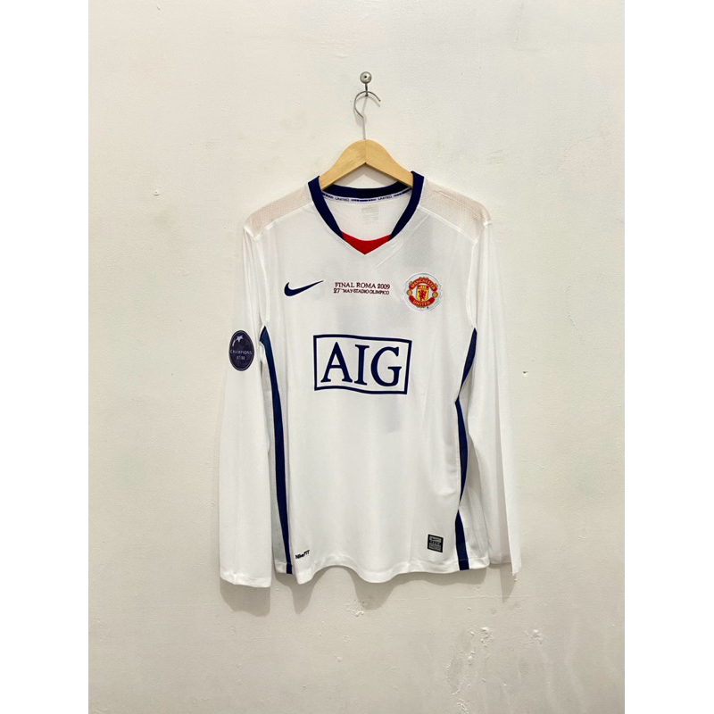 Jersey Retro Rare Manchester United Away FINAL CHAMPIONS LEAGUE 2009 RONALDO 7