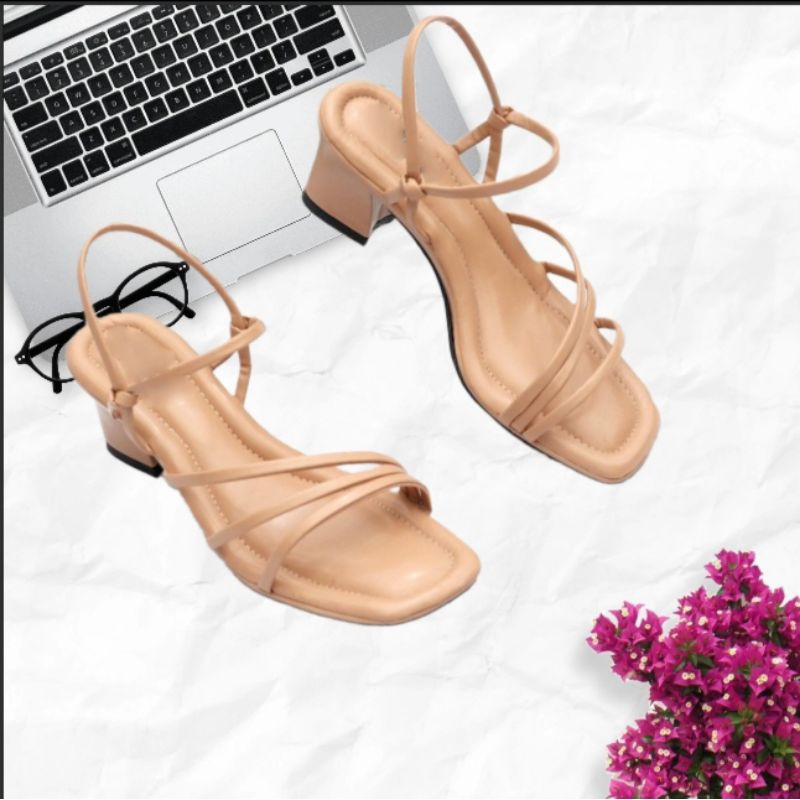 Murah  Hak tahu 5 cm / hak tahu tali wanita/ sepatu pesta/ hells wanita / sandal wanita