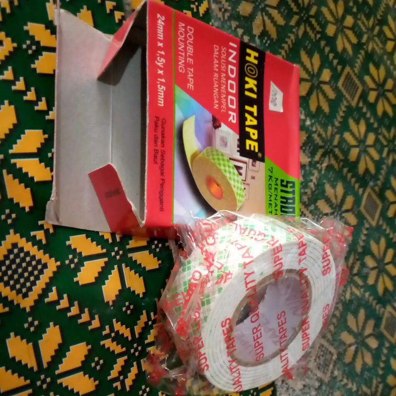 

DOUBLE TAPE MOUNTING HOKI INDOOR 24MMX1,5YARD X 1,5MM