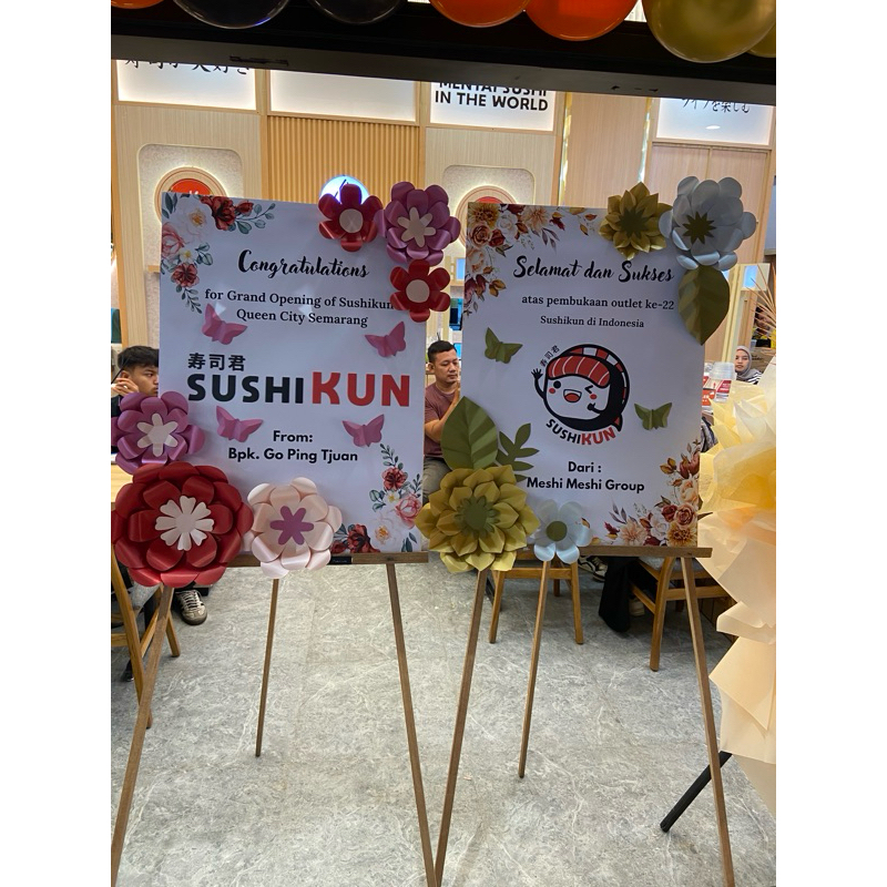 Papan Bunga Kertas Ucapan Papan Bunga Indoor / Bunga papan / karangan bunga semarang / Karangan Bung