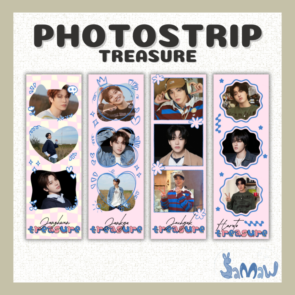 Photostrip Treasure | Photostrip Custom | Photostrip KPop | Mini Photostrip