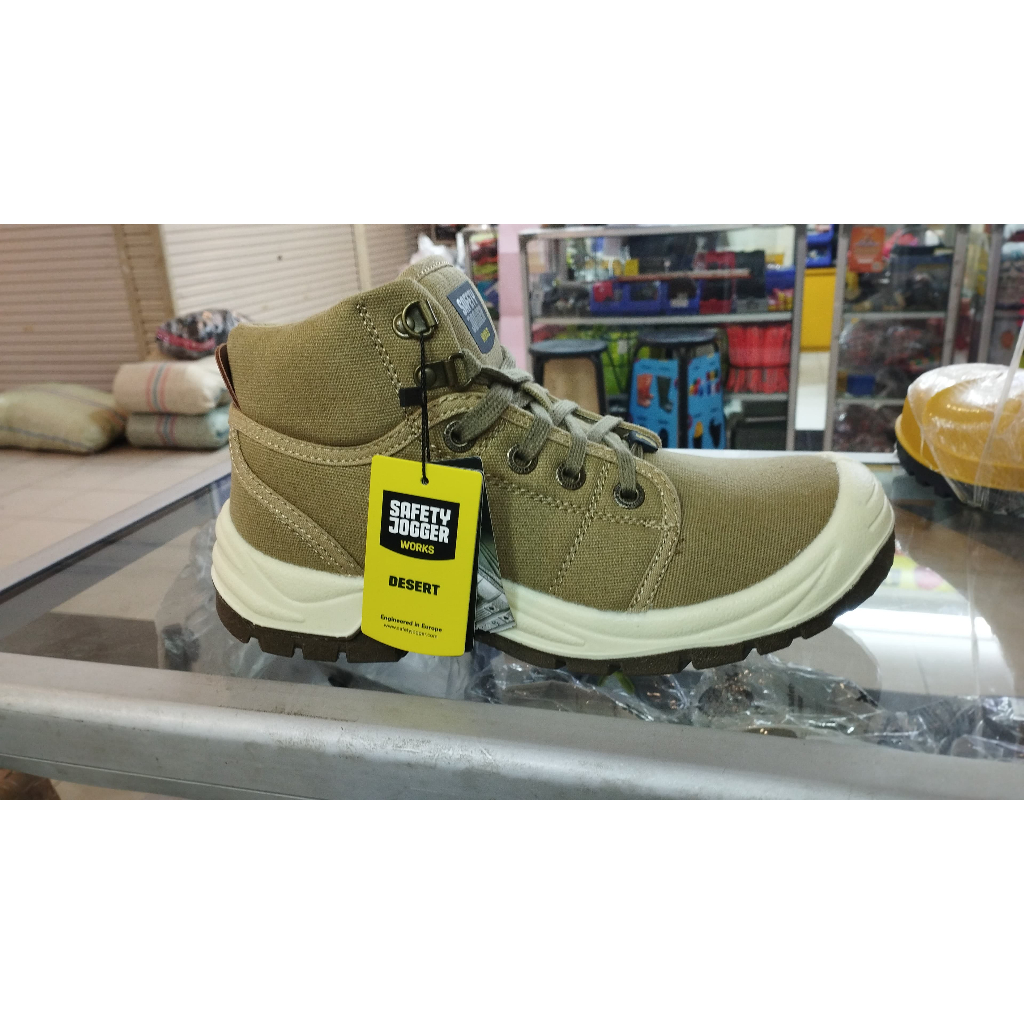 Sepatu safety JOGGER DESERT BEIGE Original / Sepatu safety Jogger / Safety Jogger S1P SRC