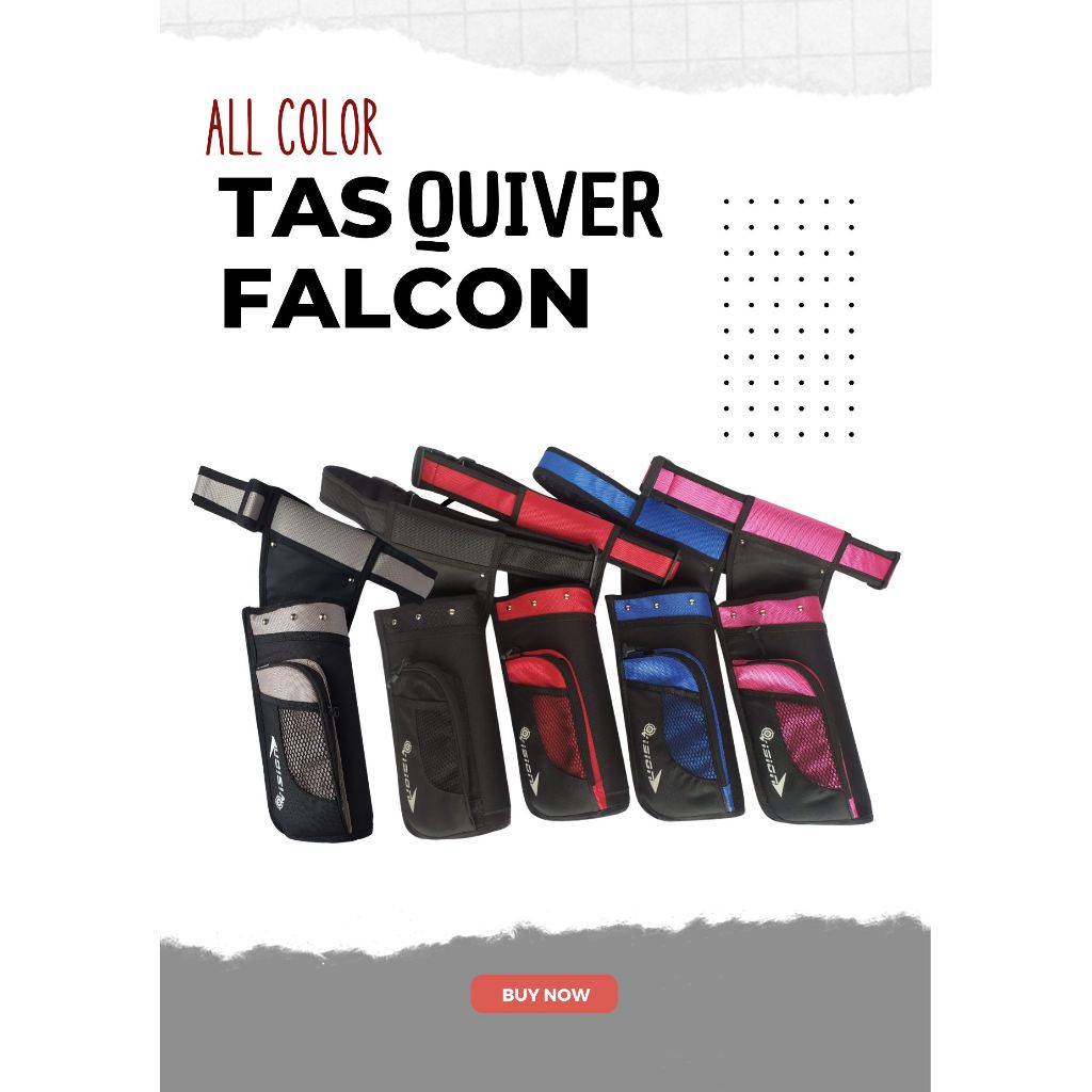 Quiver Panah Tas Quiver Backside Falcon / Quiver Panahan Tas Anak Panah - Vision Archery