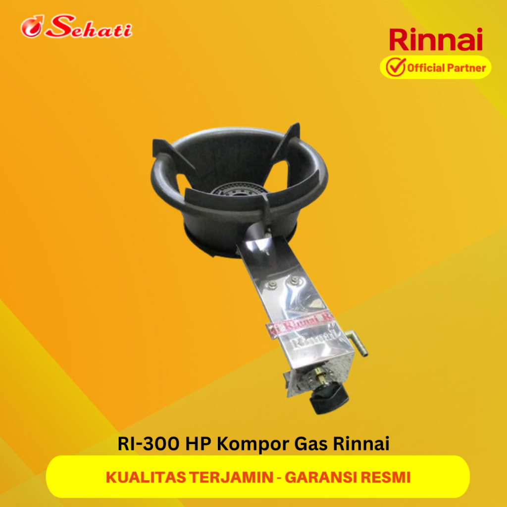 RINNAI RI-300 HP Kompor Gas Rinnai Kompor Mawar Besar 1 Tungku High Pressure