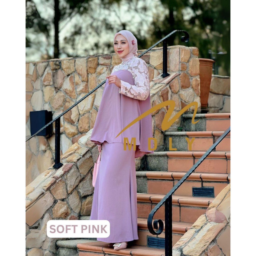 MDLY Baju setelan wanita muslim/One Set Rok/Setelan Atasan Rok kombinasi Brukat/Merie Set by MDLY