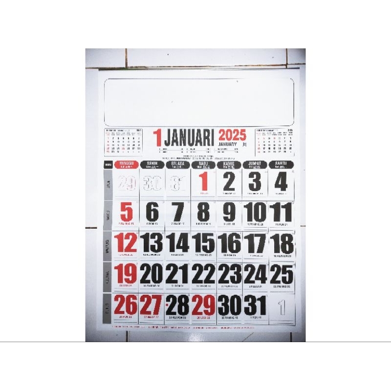 

Kalender Kantor Jumbo 2025