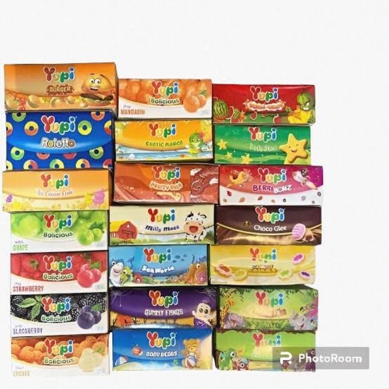 

permen Yupi Candy Gummy Box 24x8gr All Variant