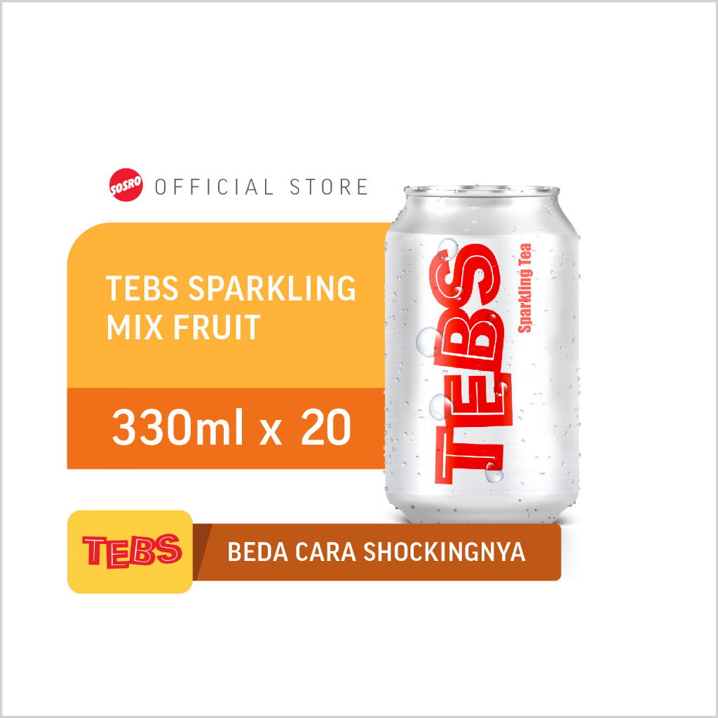 

TEBS Sparkling Mix Fruit Kaleng / Can 330 ml isi 20 pcs