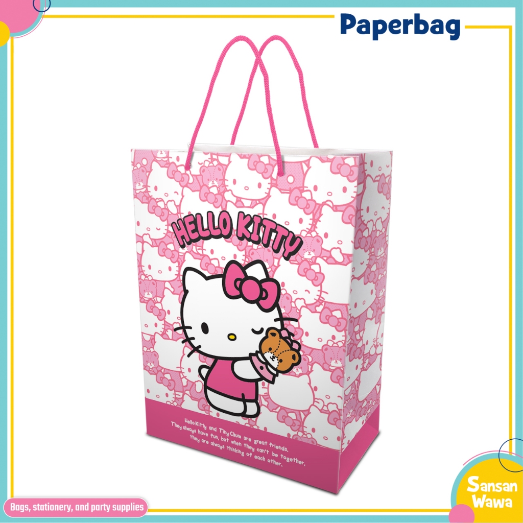 

Hello Kitty paper bag goodie bag souvernir , kantong kertas ulang tahun birthday- tersedia dalam berbagai ukuran