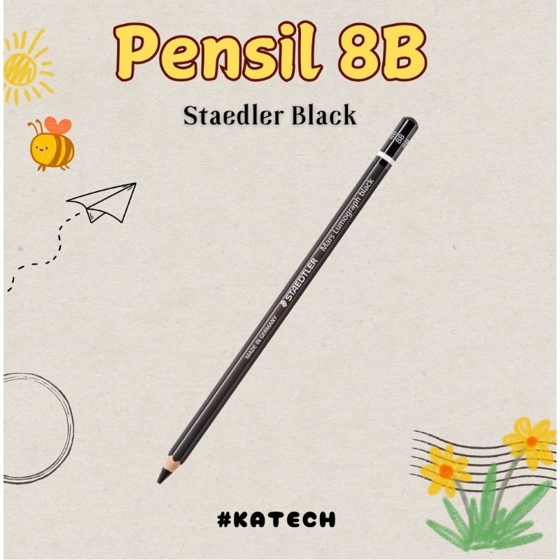 

Pensil 8B STAEDLER BLACK MARS LUMOGRAPH