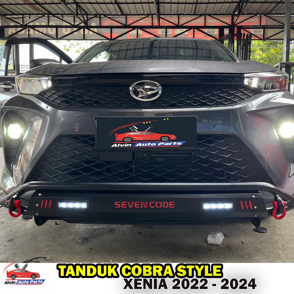 TANDUK DEPAN XENIA 2022 - 2025 COBRA STYLE / PENGAMAN BUMPER DEPAN XENIA 2024