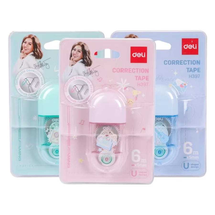 

DELI - CH397 Correction Tape / Pita Koreksi 6 Meter Tidak Mudah Putus