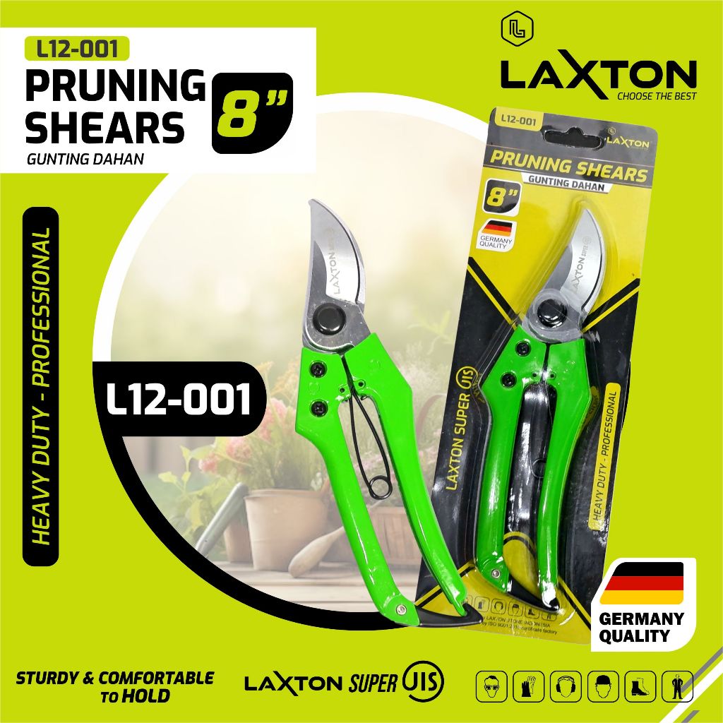 Laxton L12-001 Pruning shears Gunting dahan 8 inch