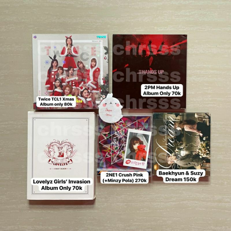 [KPOP ALBUM] Twice TCL1 Xmas Christmas 2PM Hands Up Lovelyz Girls Invasion 2NE1 Crush Baekhyun Suzy 