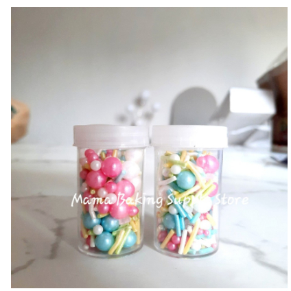 

Edible Sprinkle MIX COLOR Topping Hiasan Dekorasi Kue Cake Decor -+20g