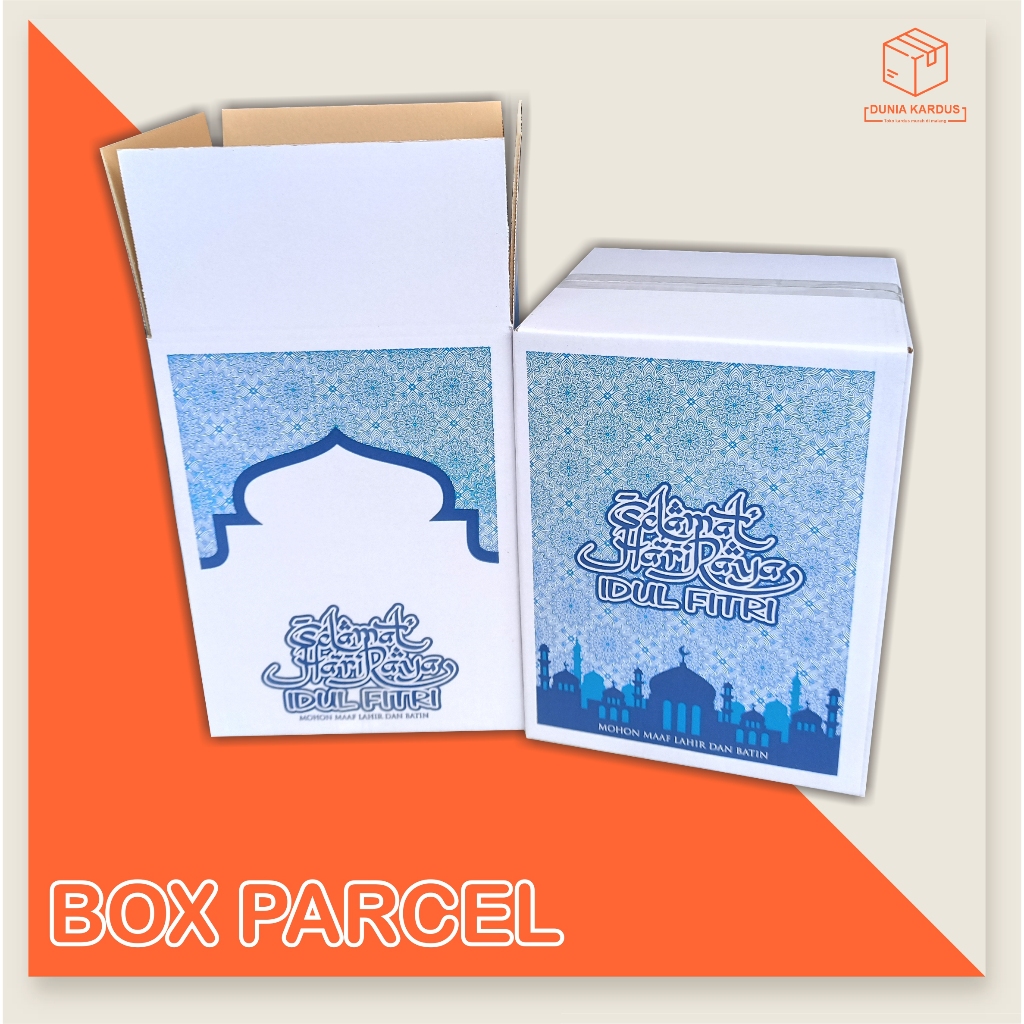 

Box Parcel 25x25x33 cm Kardus | Parcel | Lebaran | idul Fitri | sembako | hampers | eid mubarak | packaging lebaran