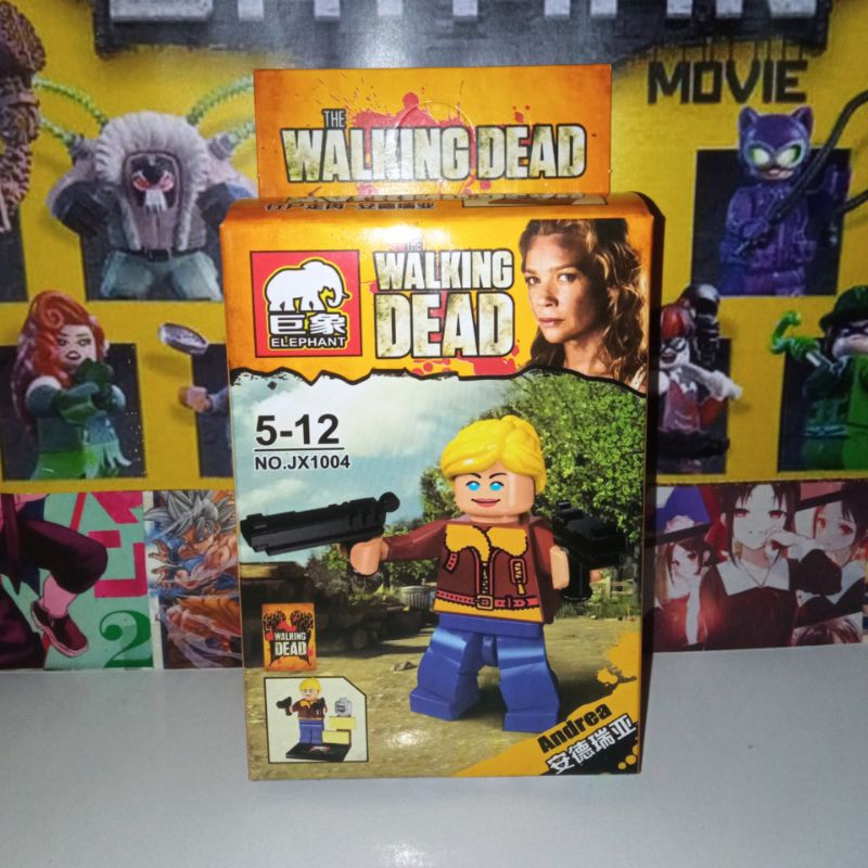 [Brick] Minifigure The Walking Dead Andrea Lego brick Rare