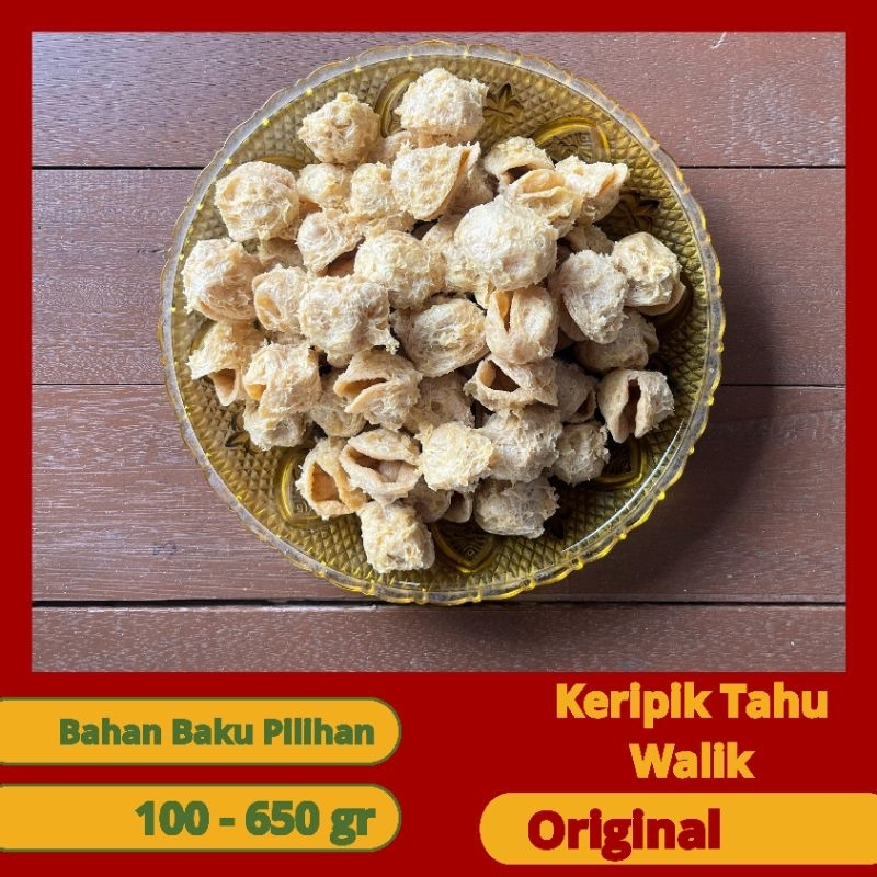 

[ Original ] Keripik Tahu Walik / Keripik Tahu Pong / Tahu Bulat Mini / Keripik Kulit Tahu