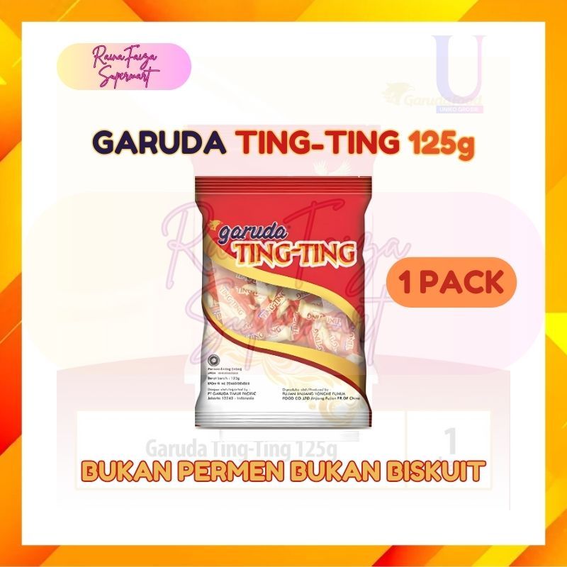 

Garuda Ting Ting Permen Kacang 125gr - Snack Manis Gurih Khas Indonesia [] 1 Pack isi 50 Pcs