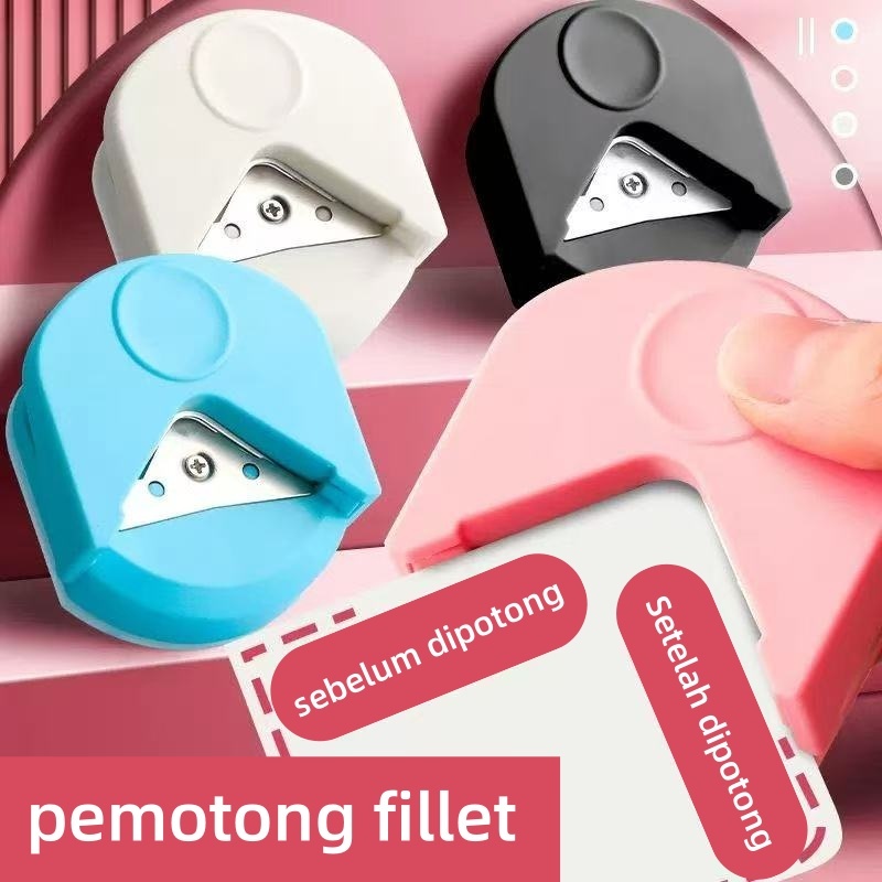

3in1 Sudut Pembulat Pemotong Puncher R4mm - R7mm - R10mm untuk Kartu Foto DIY Alat Scrapbooking