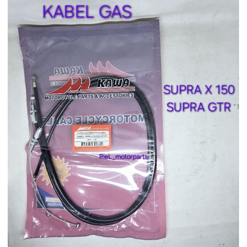 Kabel Gas (KW) SUPRA X 150 / SUPRA GTR / SX150  tali selang gas KAWA