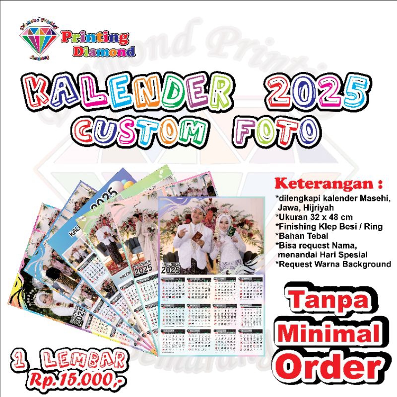 

KALENDER 2025 FOTO CUSTOM 1 LEMBAR