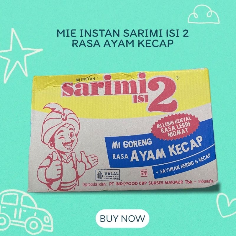 

Sarimi Isi 2 Rasa Ayam Kecap Isi24pcs Berat 125gr