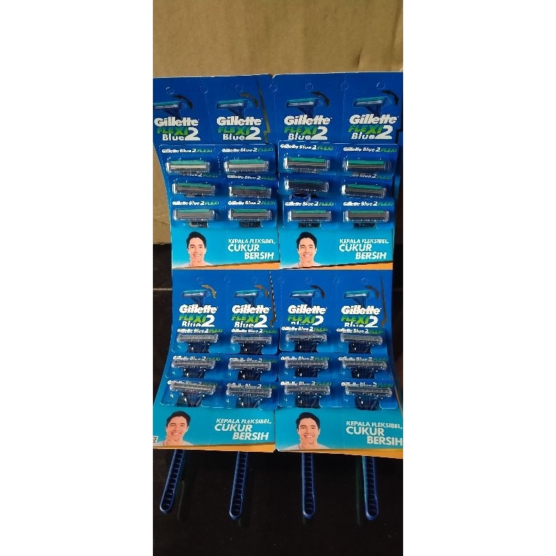 Gillette Blue 2 Lippen Flexibel Cukur Bersih Gillette Flexi Blue 2 Cukur Flexi biru