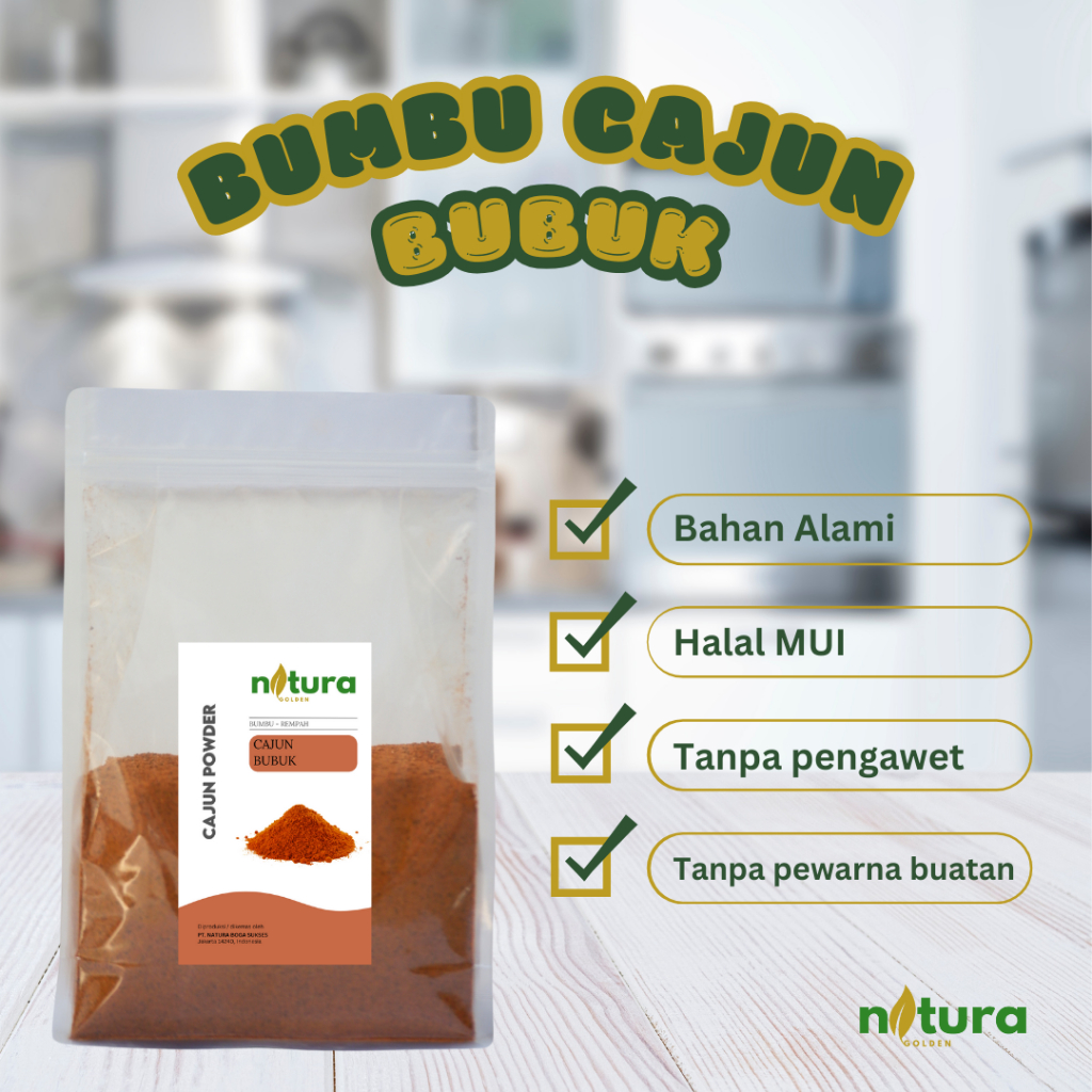 

Natura Golden Bumbu Cajun Bubuk