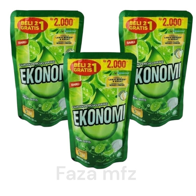 (3 PCS) SABUN EKONOMI CUCI PIRING  SABUN EKONOMI 2000  SABUN EKONOMI CAIR