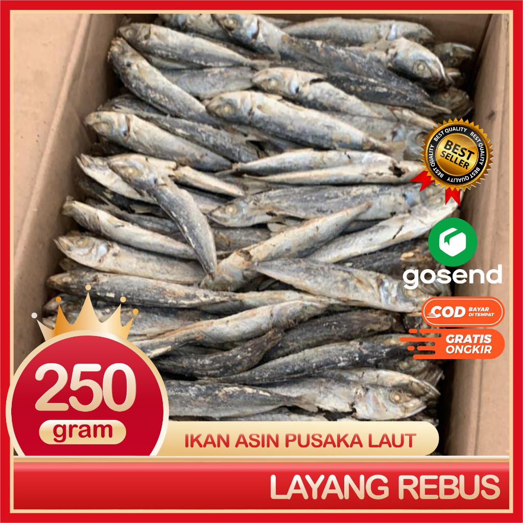 

Layang Rebus Ikan Asin Layang Rebus super Bersih Dan Segar 250 Gram