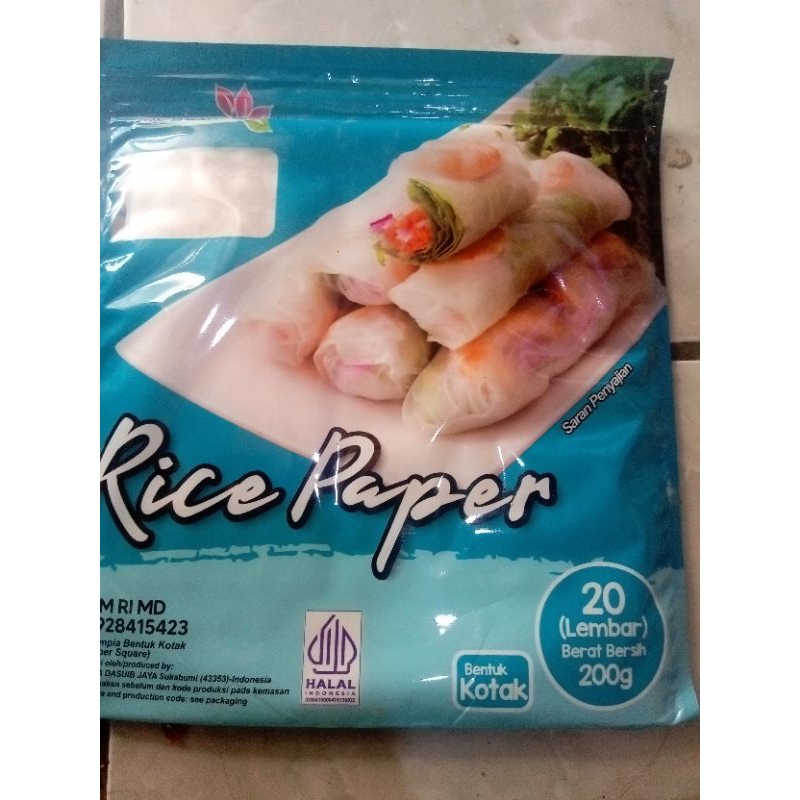 

Rice Paper 20 Lembar Bentuk Kotak