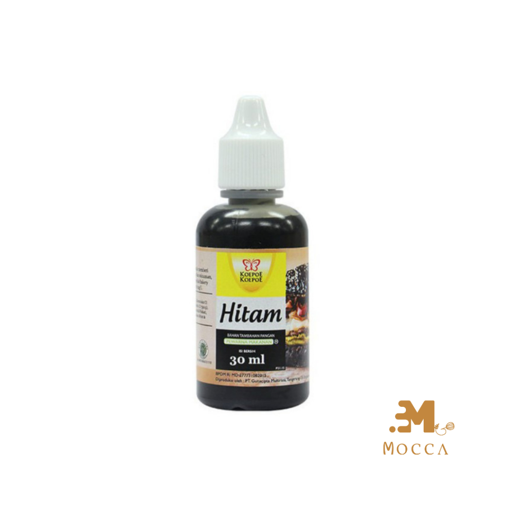 

KOEPOE PEWARNA CAIR HITAM & MERAH ROSE 30ML