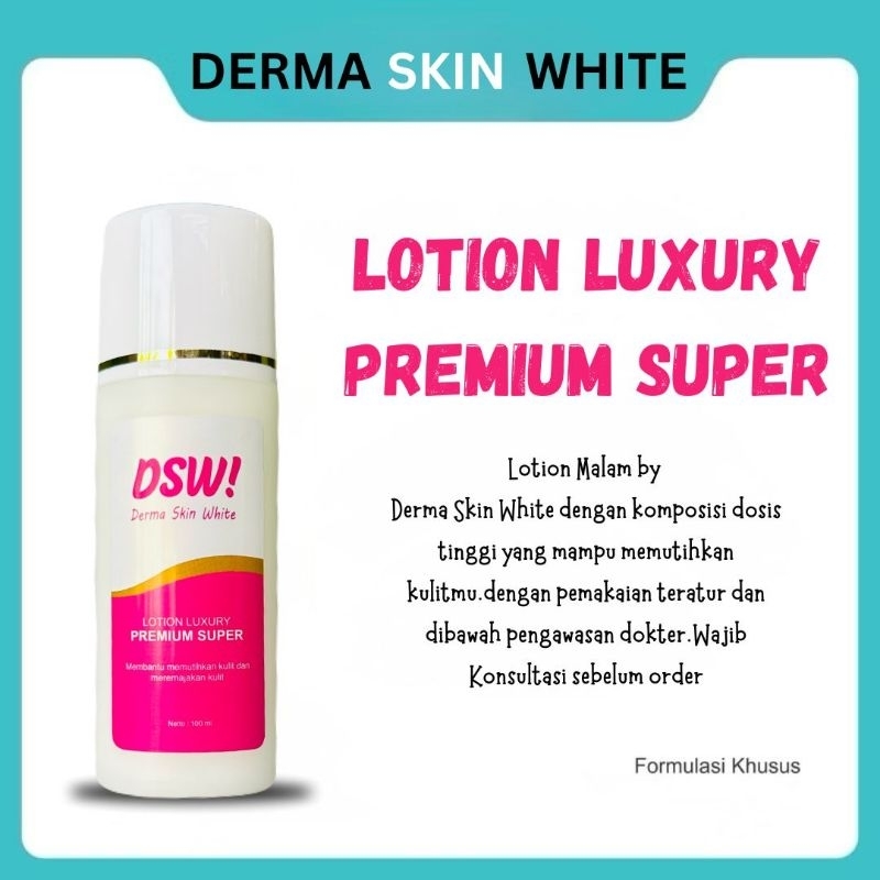 ￼❤️DERMA SKIN WHITE❤️LOTION LUXURY PREMIUM SUPER | WHITENING LOTION PREMIUM | LOTION NIGHT EXTRA DOS