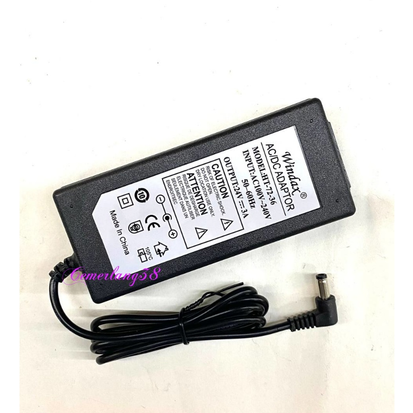 Switching Adaptor 24V 3A Switching Power Supply Plastik 24 V 3 A
