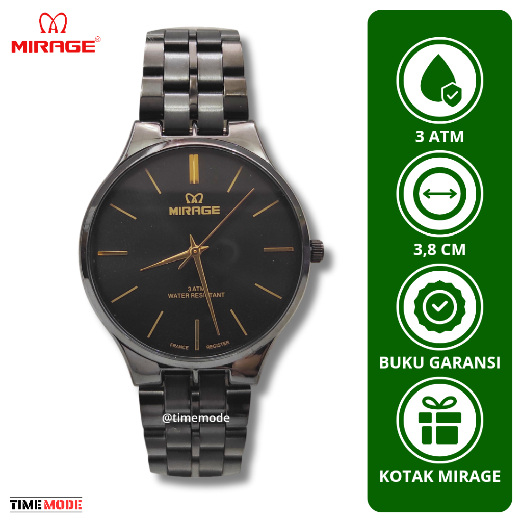 MIRAGE Jam Tangan Pria Mirage Original 18602 M Analog