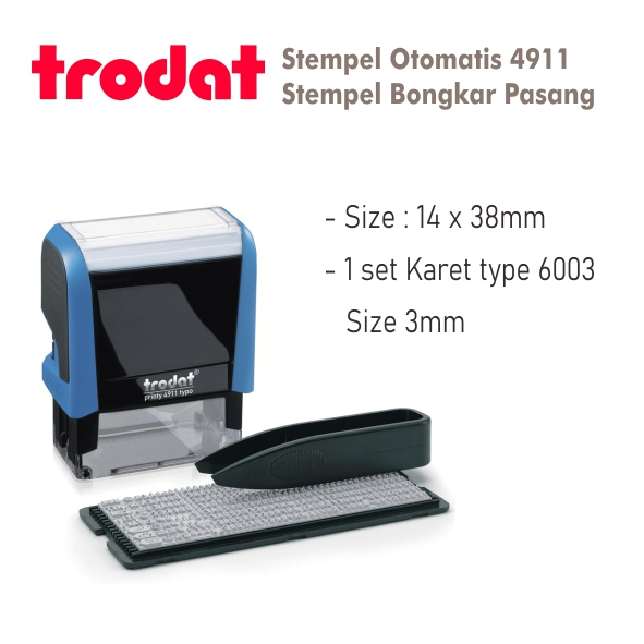 

Stempel Trodat Typo 4911 / Stempel Bongkar Pasang