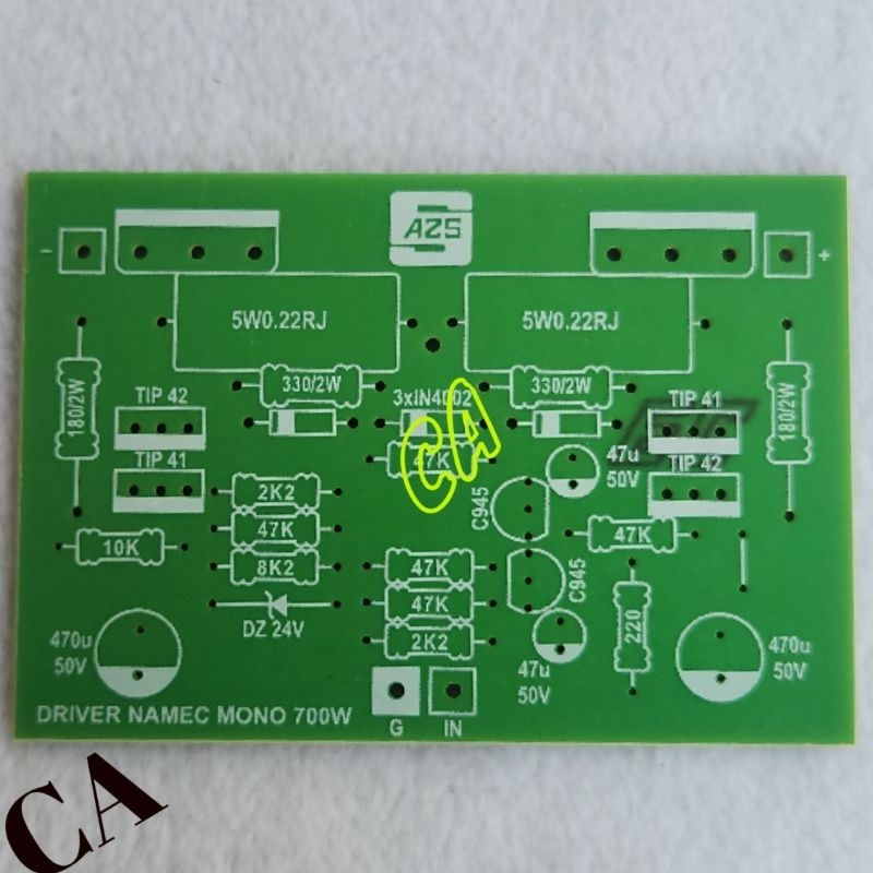 PCB DRIVER POWER AMPLIFIER NAMEC 700W MONO MINI