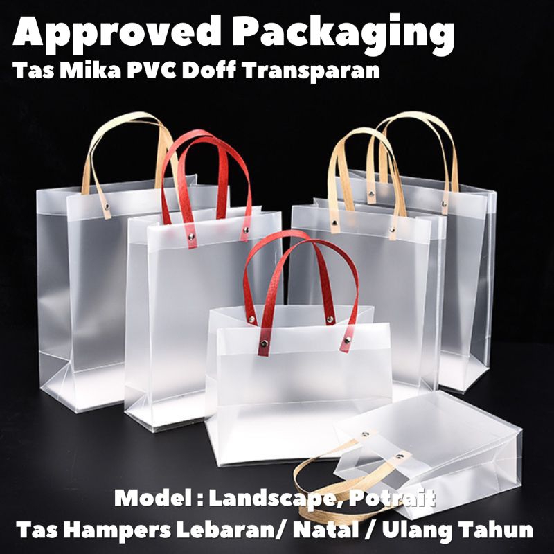 

Transparan Goodie Bag Doff Premium Hampers Tote Gift Bag (Minimum 3 Pieces) - MERAH - Goodie Bag - Premium Hampers - Tote Gift Bag