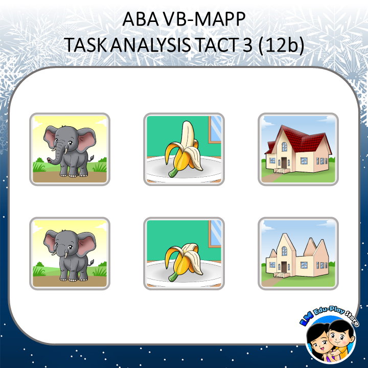 Mainan Edukasi Anak Kartu ABA-VB Tact 3.12-b "Belajar Menyebutkan Apa Yang Salah Atau Hilang"
