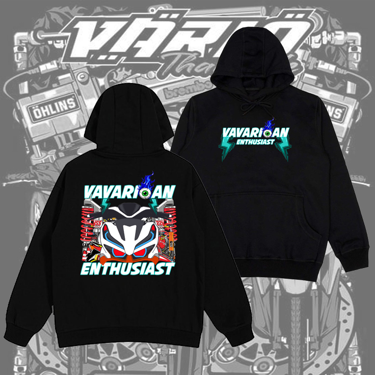 Jaket | Sweater Hoodie Motor Vario Led New Vavarioan Enthusiast Hoodie Vario Vavarioan Pria Terbaru