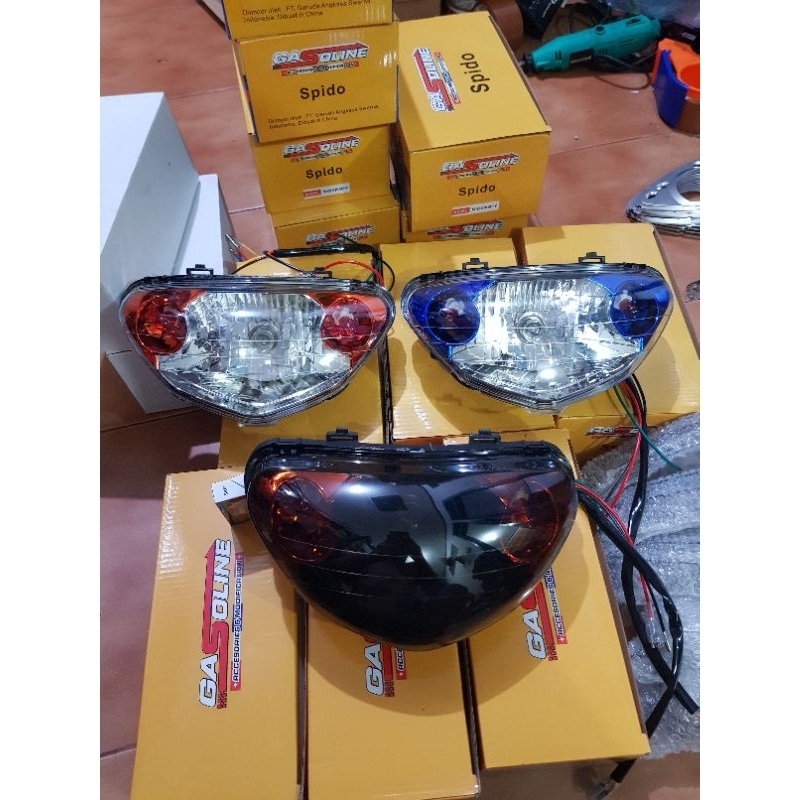 Reflektor depan lampu depan variasi yamaha mio sporty mio smile + lampu sen