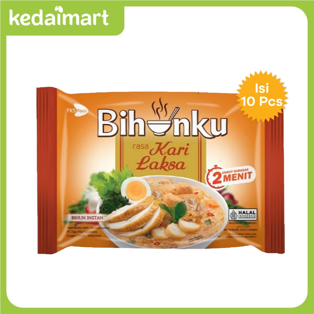 

KM Paket Bundling Bihunku Bihun Instan Kari Laksa Isi 10 Pcs