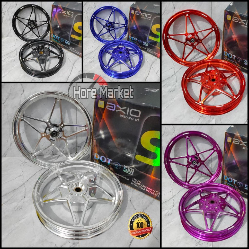 VELG AXIO VSPEED BINTANG VARIO 125 150 / VARIO 110 / BEAT / SCOOPY / MIO SPORTY SOUL J / MIO M3 XEON