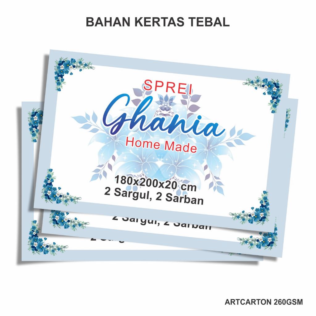 

Label Produk Custom Bahan Kertas