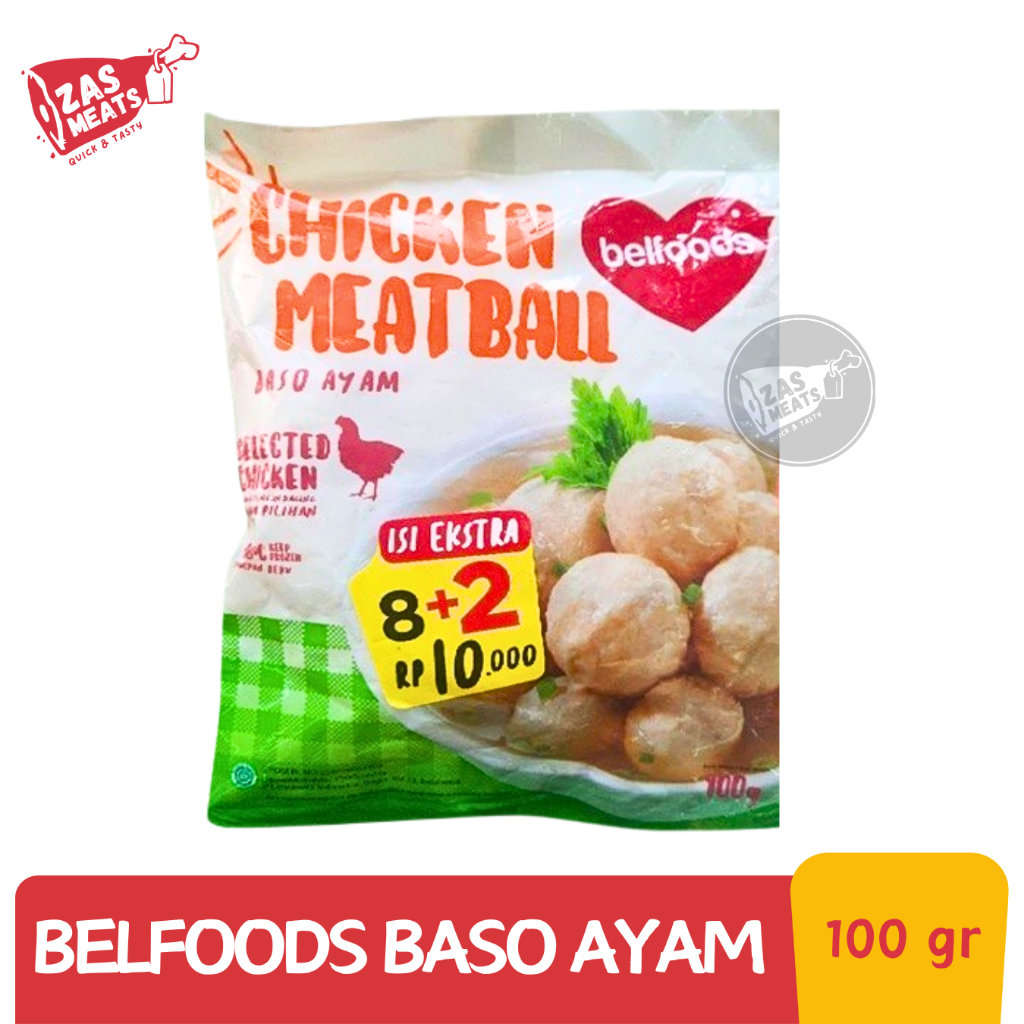 

BELFOODS BASO AYAM 100GR | Belfoods Chicken Meatball 100 gram | Bakso Frozen