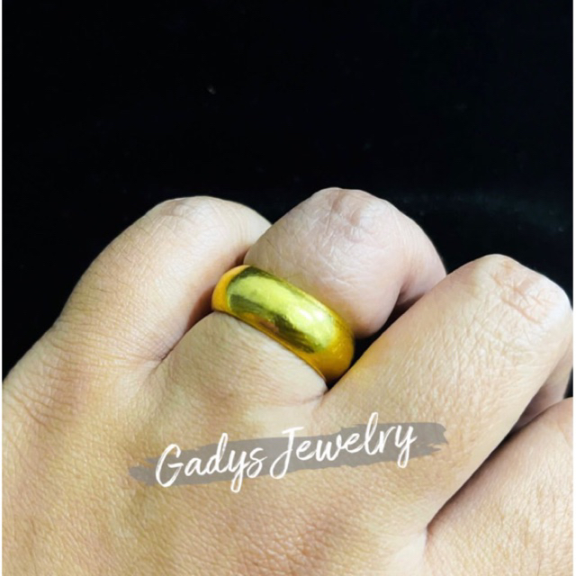 cincin polos tunangan Lapis Emas 24krt Crum Emas Muda 6 gram Cincin Cewek Replika Premium Gold